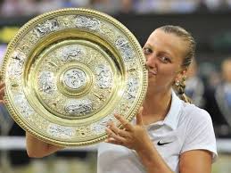 Visiting the venus rosewater dish. Kvitova Wins Women S Wimbledon Title As She Destroys Bouchard Kvitova Petra Eugenie Bouchard Tennis Players Female