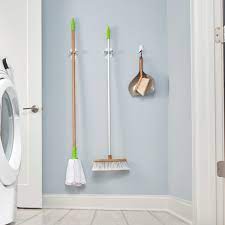 Command mop and broom holder. 3m Command Broom Holder The Container Store