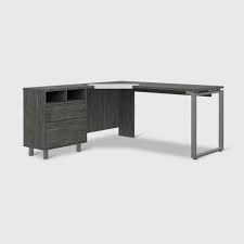 Shop for under desk storage drawers online at target. Emery L Shaped Desk With Drawers Gray Oak Rst Brands Target