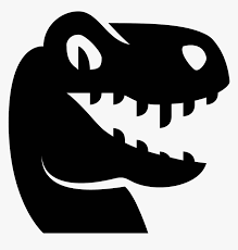 T rex head vector icon isolated on blue background, sign and. There Is A Dinosaur Head That Looks Like A T Rex With Hd Png Download Kindpng