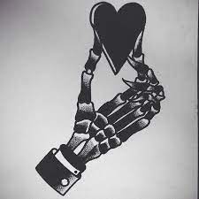 Skeleton Hand With Heart Skeleton Hand Holding Skeletal Hand Side Hand Tattoos