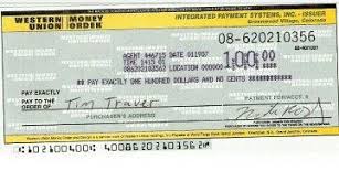 Watch the process of filling out a western union money order in the video above. Western Union Money Order Tracking
