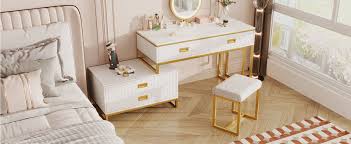 Modern Style Vanity Table With Movable
