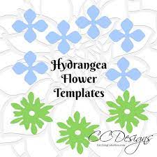 Paper Flower Templates Pdf Patterns Diy Paper Flowers Paper Flower Svg Files Paper Flower Tutorial Hydrangea Paper Flowers Flower Template Paper Flower Template Paper Flower Templates Pdf