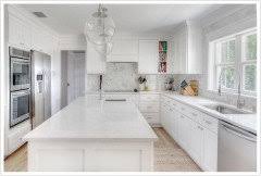 Intended towards making your space more aesthetic, these carrara marmi quartz can fit any type of property and help in flaunting your style. Carrara Marmi Quartz Counter With White Cabinets