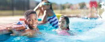 Diving boards and dual water slides are available for pool users who know how to swim. New Baden Legion Memorial Pool Gateway Region Ymca