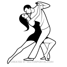Dancing Man And Woman Vector Image Download At Vectorportal Cartoon Couples Drawings Couple Dancing Cartoon Girl Drawing
