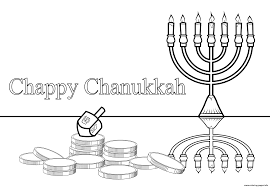 The coloring page is printable and can be used in the classroom or at home. Chappy Chanukah Coloring Pages Printable