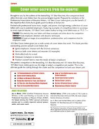 If you've been flooded with resumes and cover letters, spawned by an advertised job opening, you know the difference between a good cover letter and a poor one. 101 Best Cover Letters Career Exclude Vgm Block Jay A Betrus Michael Amazon Es Libros