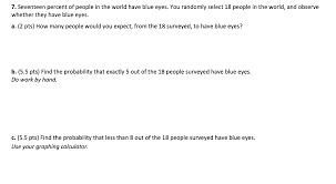 How many people are in the world exactly. 7 Seventeen Percent Of People In The World Have Blue Chegg Com