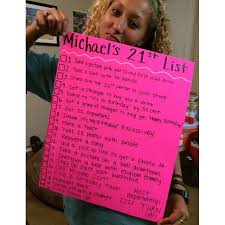 Checklist 21 Things To Do On Your 21st Birthday 21st Birthday Bucket List 21st Birthday Girl 21st Birthday Checklist 21st Birthday Sign