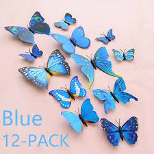 Free shipping on order over $35. 12 Pack 3d Butterfly Wall Sticker Bathroom Decor Office Decor 3d Wall Art Decor Art Decorations Blue Uelfbaby Buy Online In Belize At Belize Desertcart Com Productid 31942379