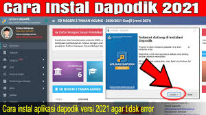 Cara instal ulang dapodik 2021 d registrasi tanpa prefil. Cara Instal Aplikasi Dapodik 2021 Youtube