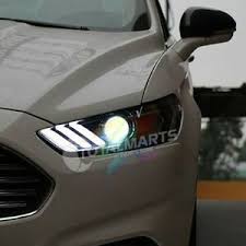 Details About Headlights For 2013 2016 Ford Mondeo Fusion Drl Led Projector Mustang Style Hf62