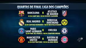 A exceção é o primeiro deles. Uefa Anuncia Os Confrontos Das Quartas De Final Da Liga Dos Campeoes Da Europa Youtube