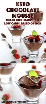 Keto Chocolate Mousse My Pcos Kitchen A Delicious Low Carb Chocolate Mousse That Is Enti Low Carb Chocolate Mousse Low Carb Chocolate Keto Chocolate Mousse