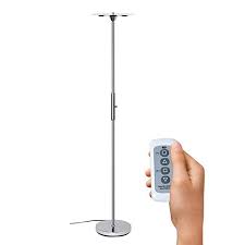 Sunllipe Led Remote Control Floor Lamp Acrylic Shade 18w Dimmable Adjustable 71 Inch Tall Standing Lamps For Living Room B Floor Lamp Lamp Torchiere Floor Lamp