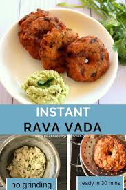 Instant Rava Vada Recipe With Video How To Make Instant Rava Vada Recipe Breakfast Recipes Indian Vegetarian Snacks Recipes