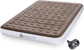 Vicooda air bed queen size air mattress for camping and home use no leak inflatable twin airbed blow up guest bed camping tent mattress with rechargeable pump 22 inch 650 lb *** read more reviews of the product by visiting the link on the image. Buy Etekcity Upgraded Camping Air Mattress Queen Twin Airbed Height 9 Inflatable Bed Blow Up Mattress Raised Airbed With Rechargeable Pump Storage Bag Online In Vietnam B07kg2k1zx