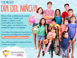 El día del niño es una celebración anual dedicada a la fraternidad y a la comprensión de la infancia en el mundo, en que se efectúan actividades para la promoción del bienestar y de los derechos de los niños. Dia Del Nino A Defensoria De La Ninez