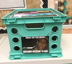 The bright sturdy bins below are from big lots a few seasons back. 10 Creative Ways To Organize Your Classroom Turn In Bin