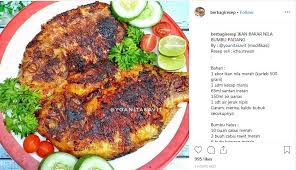 Cara membuat bumbu ikan bakar kiambang ~ jual bumbu ikan bakar asli kiambang raya bib 001 kota padang toko oneline sinergy tokopedia. Resep Makan Enak Pakai Ikan Bakar Nila Bumbu Padang