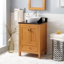 24 Narrow Depth Alcott Bamboo Vessel Sink Vanity Narrow Vanities Bathroom Vanities Bathroom Vessel Sink Vanity Vanity Sink Modern Sink Vanity
