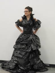 Garbage Bag Dress Google Search Personajes Historia Recycled Dress Art Dress Dresses