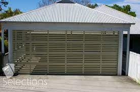 Horizontal Vertical Slat Door Range Selections Designer Garage Doors Carport Designs Garage Door Design Carport Makeover