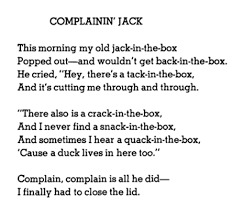 Complainin Jack By Shel Silverstein Shel Silverstein Poems Shel Silverstein Words
