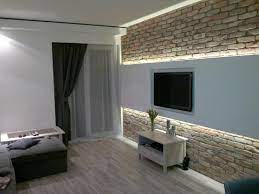 #wohnzimmer #retroclock #ziegelwand #whiteliving #holzboden. 14 Inspirierende Ideen Deine Raume Mit Backstein Zu Dekorieren Homify
