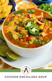 Chicken Enchilada Soup Recipe In 2020 Chicken Enchilada Soup Enchilada Soup Chicken Enchilada Soup Recipes