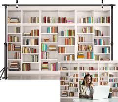 Check spelling or type a new query. Amazon Com Lywygg 7x5ft Bookshelf Backdrop Bookcase Backdrops Library Backdrop Office Backdrop For Video Conference Vintage Party Background Books Cp 259 Electronics