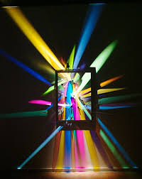 White Light Separates Into A Dazzling Array Of Colors Light Art Illumination Art Geometric Shapes Art