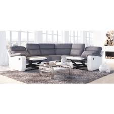 Canapé d'angle gauche 4 places bok , tissu vintage, pied métal design. Canape D Angle 6 Places Relax Manuel Simili Tissu Helene Pas Cher A Prix Auchan