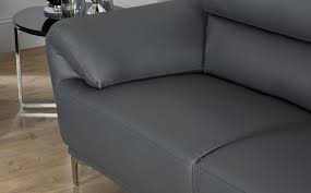 Enzo Grey Leather 3 2 Seater Sofa Set Furniture Choice 2 Seater Sofa Seater Sofa Leather Living Room Furniture