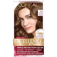 The key to successfully dyeing gray hair is making sure the hair is fully saturated in dye. L Oreal Paris Excellence Creme Permanent Hair Color 5g Medium Golden Brown 100 Percent Gray Coverage Hair Dye Pack Of 1 Buy Online In Antigua And Barbuda At Antigua Desertcart Com Productid 4200101