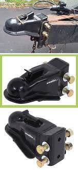 Trailer Coupler Adjustable Channel Mount Thumb Latch Black 2 5 16 Ball 14 000 Lbs Etraile Trailer Accessories Trailer Coupler Trailer