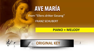 Ave Maria Instrumental Franz Schubert Original Key Youtube