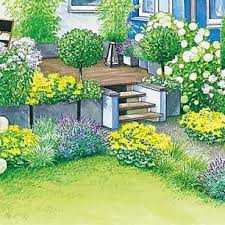 Harmonische Terrassen Gestaltung Vorgarten Ideen Vorgarten Bauerngarten