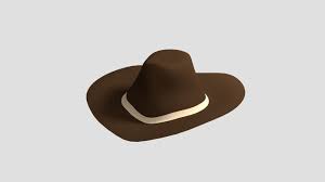 Artstation Low Poly Cartoon Cowboy Hat Free Chroma 3d