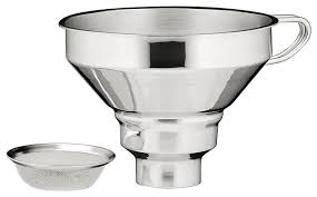 Current price $15.99 $ 15. Kuchenprofi 18 10 Stainless Steel 5 Inch Funnel With Mesh Filter Contemporary Colanders And Strainers By Bigkitchen Houzz