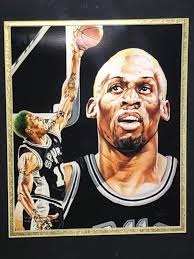 Dennis Rodman San Antonio Spurs NBA Art Print Photo Poster