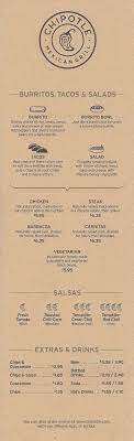 Chipotle Mexican Grill Menu Menu Para Chipotle Mexican Grill Chipotle Chipotle Mexican Grill Grilling Menu