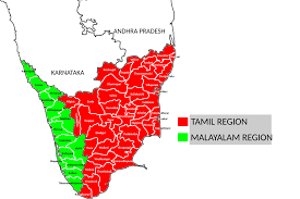 Districts in india by state: File Kerala And Tamil Nadu Combined District Map Svg Wikimedia Commons