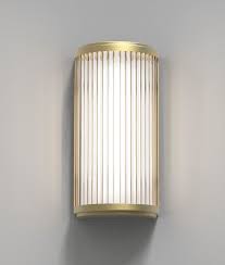 Satin glass or opal glass make good lighting materials. Art Deco Styled Bathroom Wall Light With Reeded Glass 3 Finishes Wall Lights Led Wall Lights Reeded Glass