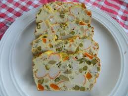 Terrine Surimi Macedoine La Cuisine Legere D Elizabeth Recette Entree Froide Recettes De Cuisine Recette Avec Surimi