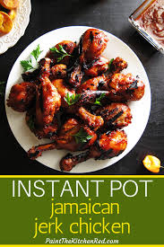 Instant Pot Jamaican Jerk Chicken With Caribbean Flavors Recipe Jerk Chicken Recipe Healthy Instant Pot Recipes Instant Pot Recipes