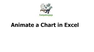 animate a chart in excel