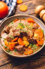 Big hearty pieces of vegetables, preferably carrots, potatoes, and mushrooms. Crock Pot Beef Stew Julie S Eats Treats